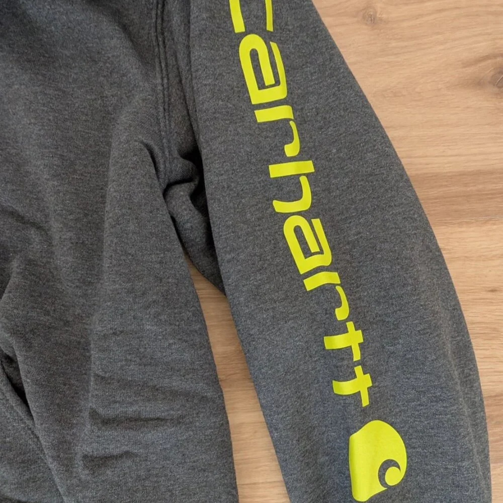 NWT Carhartt Midweight Loose Fit Hoodie XL Charcoal Gray Pullover Sweatshirt - Picture 4 of 7